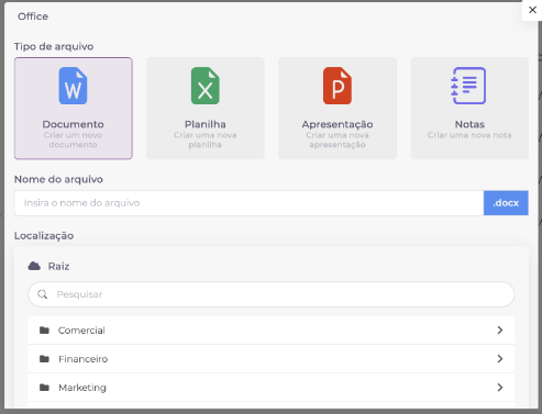 Interface do editor de documentos do Optiwork mostrando a edição colaborativa de um documento com múltiplos usuários